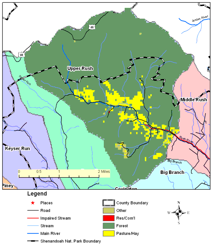 Upper Rush River Subwatershed, Land Cover Map